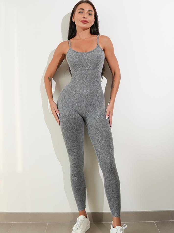 Womens Sexy Unitard One Piece Jumpsuit Spaghetti Strap Tummy Control
