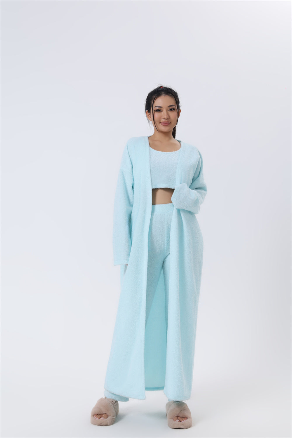 Cozy Pajama Set, 3 Piece Lounge Set, Cute Loungewear,