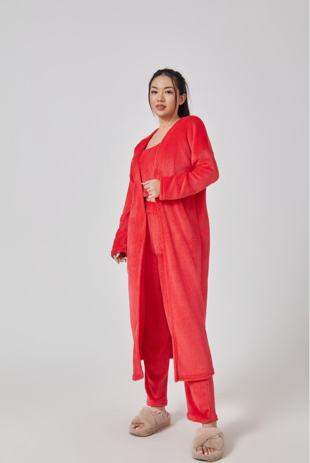 Cozy Pajama Set, 3 Piece Lounge Set, Cute Loungewear,