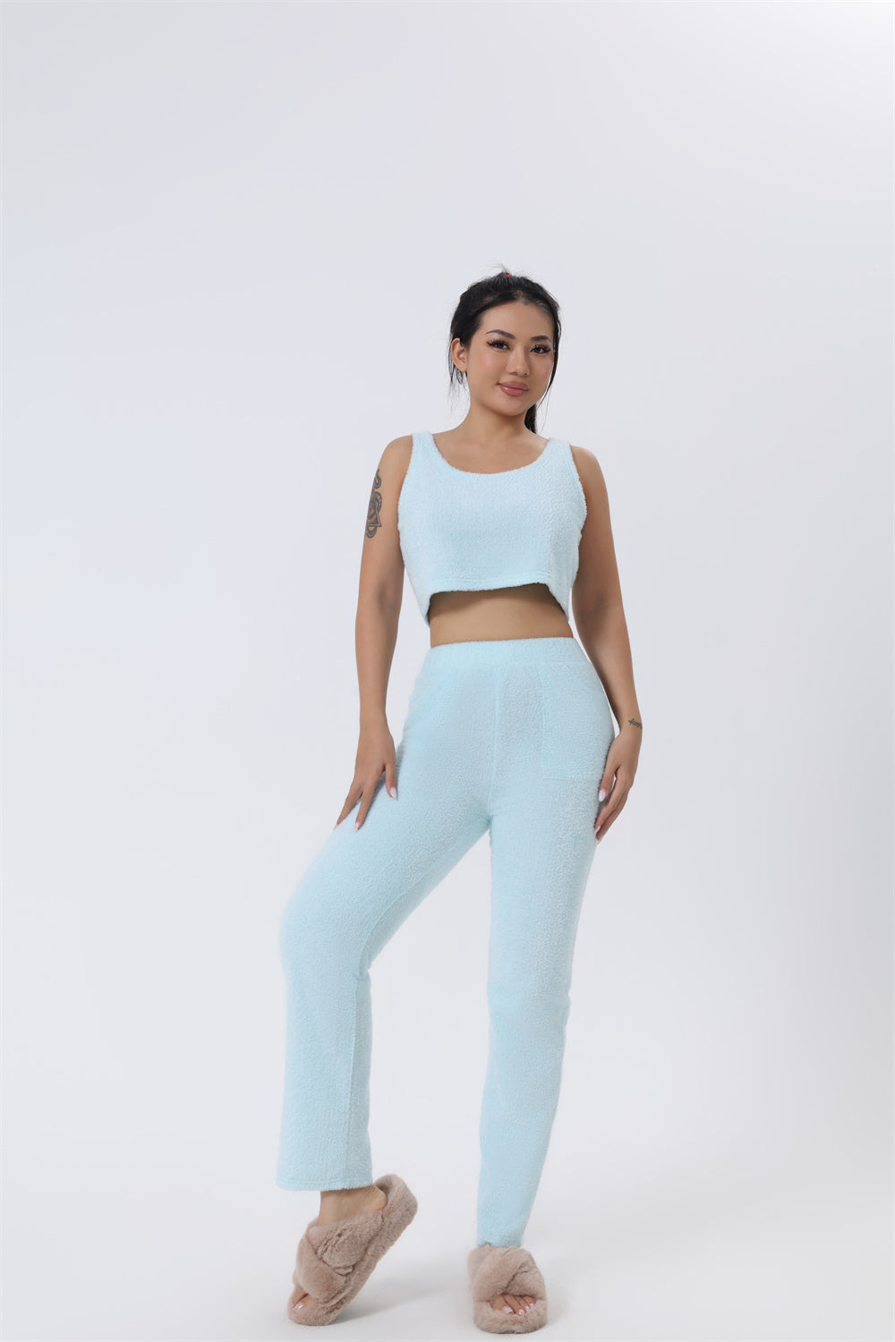 Cozy Pajama Set, 3 Piece Lounge Set, Cute Loungewear,
