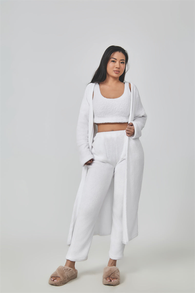 Cozy Pajama Set, 3 Piece Lounge Set, Cute Loungewear,