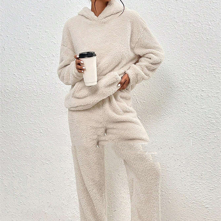 Fleece-lined Hooded Long Sleeve Dimensional Patch Pocket