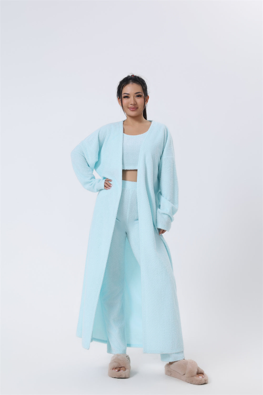 Cozy Pajama Set, 3 Piece Lounge Set, Cute Loungewear,