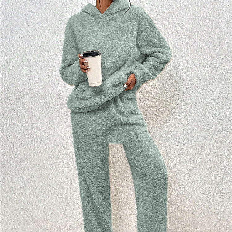 Fleece-lined Hooded Long Sleeve Dimensional Patch Pocket