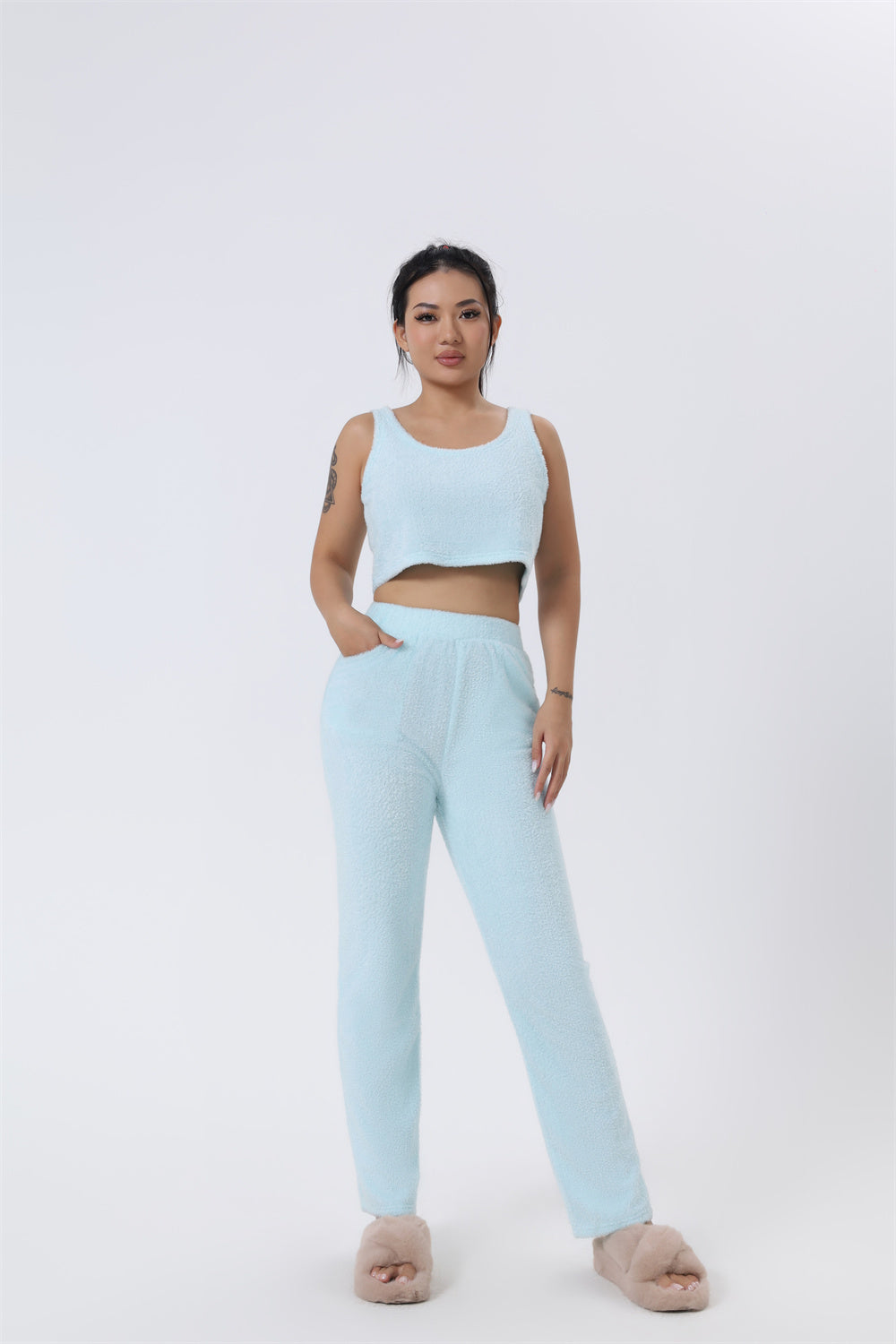 Cozy Pajama Set, 3 Piece Lounge Set, Cute Loungewear,